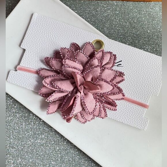 New! Free People Pink Floral Embellished Choker Necklace - Picture 16 of 16